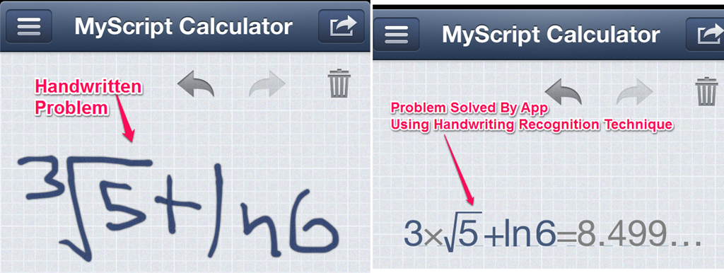 myscript calculator app